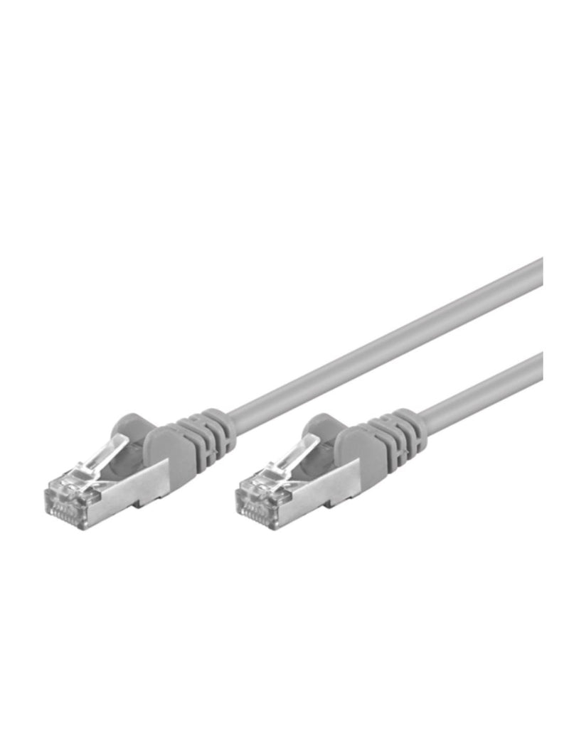 Cavo di Rete Patch in CCA Cat.5E Schermato F/UTP 3 metri Grigio