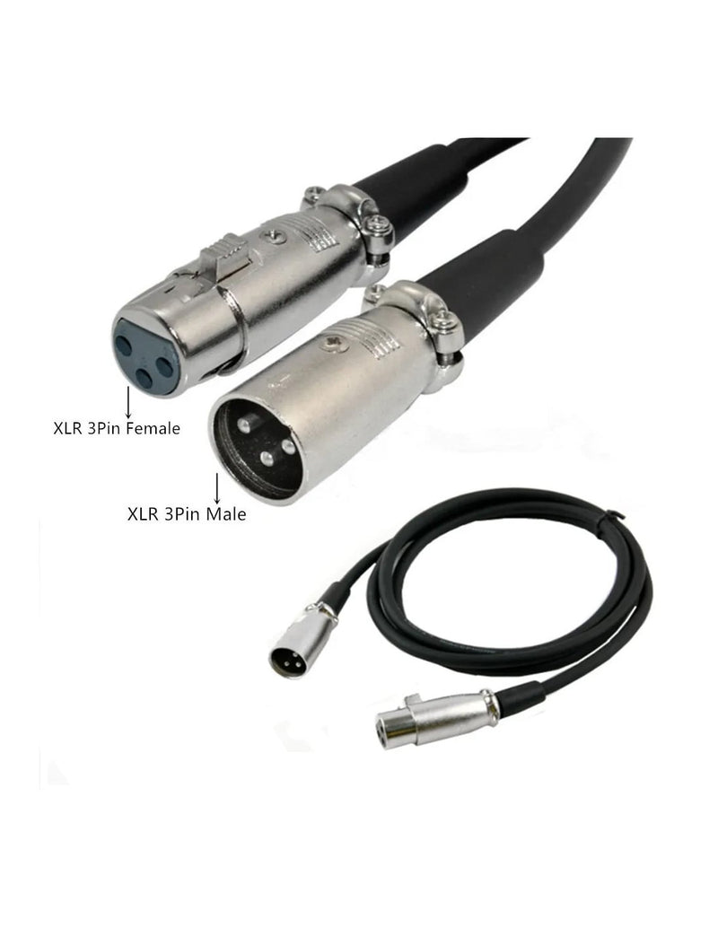 Cavo prolunga XLR Cannon 6 mt. col. Nero