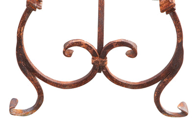 Biscottini Base tavolo in ferro pieno L200xPR70xH74 cm. forgiato mano trattato, Offerta