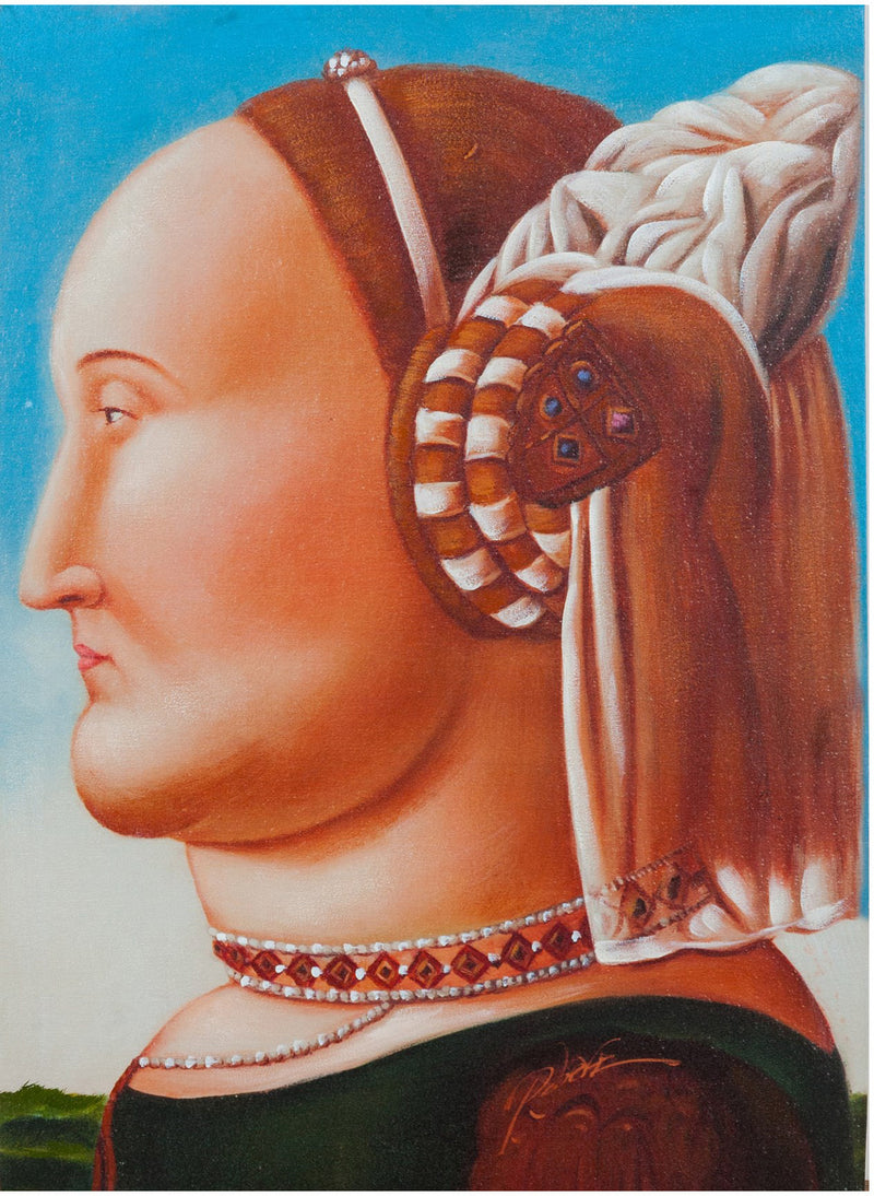 Biscottini Quadro olio su tela dipinto a mano 50x3x70 dare tocco L50xPR3xH70 L50xPR3xH70