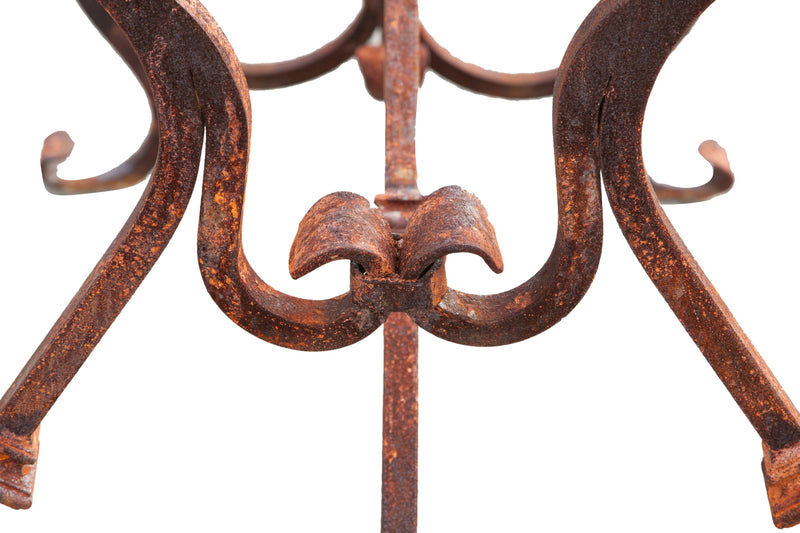 Biscottini Base tavolo in ferro pieno L200xPR70xH74 cm. forgiato mano trattato, Offerta