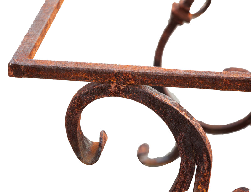 Biscottini Base tavolo in ferro pieno L200xPR70xH74 cm. forgiato mano trattato, Offerta