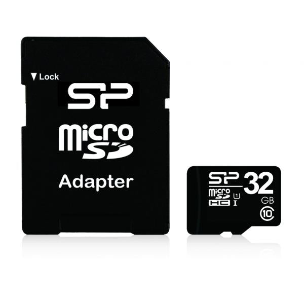 Memoria Micro SDHC 32 Gb Silicon Power - Transflash 32 Gb - Class10 UHS-I - Lettura 40 MB/s - Adattatore incluso