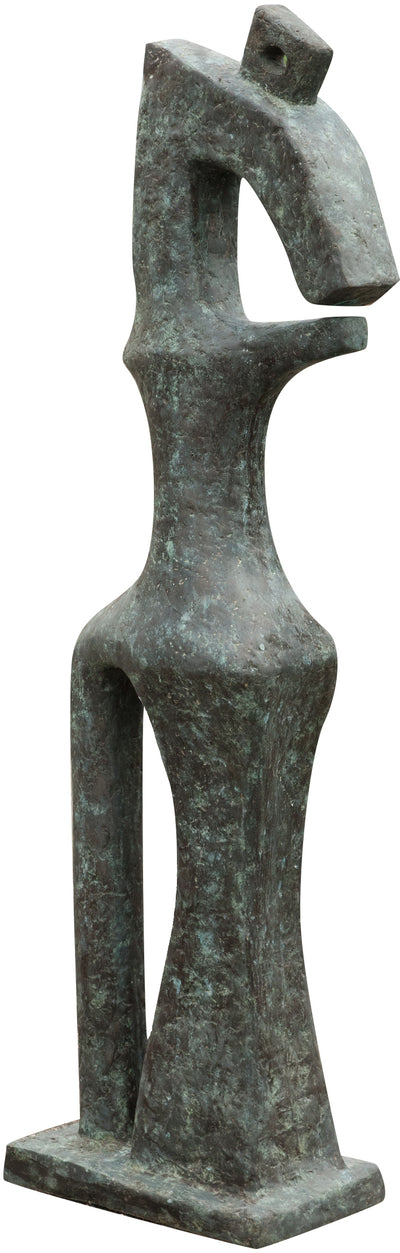 Biscottini Scultura arte moderna in fusione di bronzo L50xPR34xH175 cm dimensioni