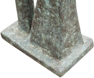 Biscottini Scultura arte moderna in fusione di bronzo L50xPR34xH175 cm dimensioni