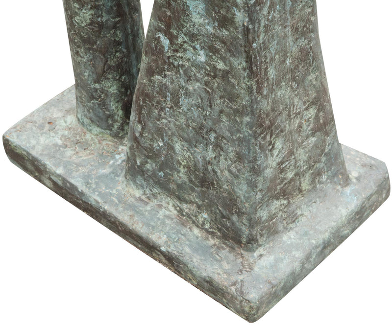 Biscottini Scultura arte moderna in fusione di bronzo L50xPR34xH175 cm dimensioni