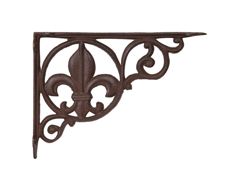 Biscottini Mensola a muro in ghisa L23,3xP3xH17,5 cm finitura ruggine anticata Reggi