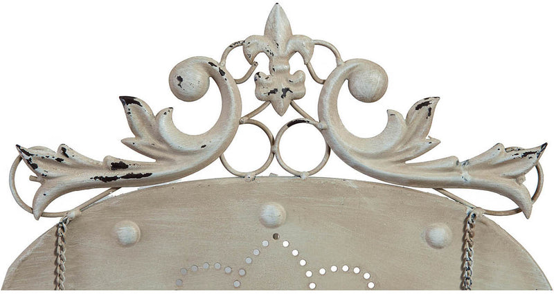 Biscottini Leggio da appoggio in ferro battuto finitura bianca anticata L35xPR25xH37 cm