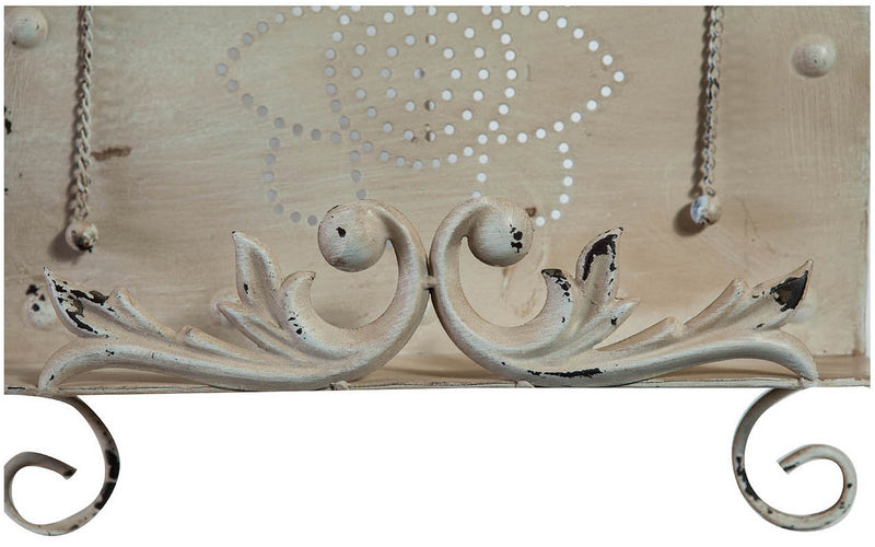 Biscottini Leggio da appoggio in ferro battuto finitura bianca anticata L35xPR25xH37 cm