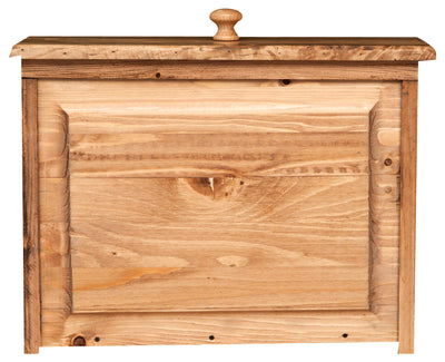 Biscottini Comodino Country in legno massello di tiglio finitura naturale L50xPR35xH70 cm. Made in Italy