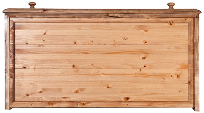 Biscottini Comò Country in legno massello di tiglio finitura naturale L100xPR48xH85 cm. Made in Italy