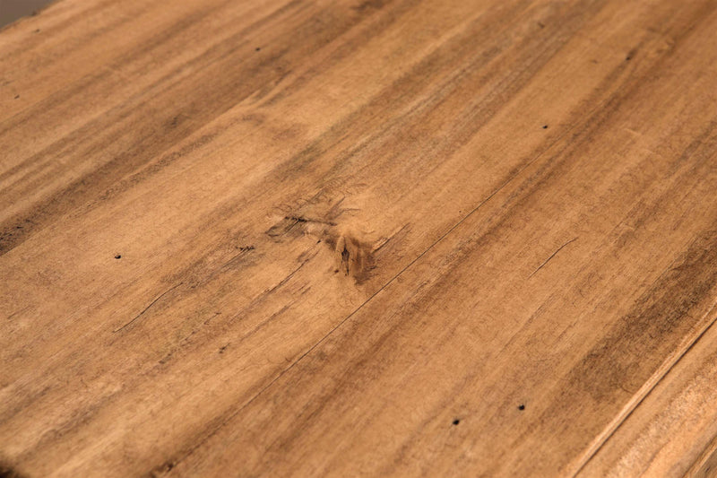 Biscottini Comodino Country in legno massello di tiglio finitura naturale L55xPR35xH65 cm. Made in Italy