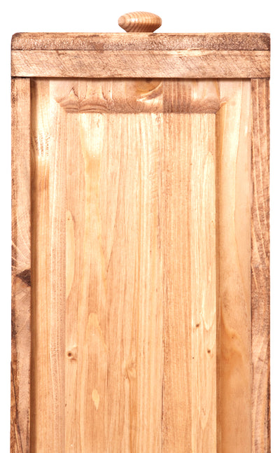 Biscottini Mobile porta tv Country in legno massello di tiglio finitura naturale Made in Italy