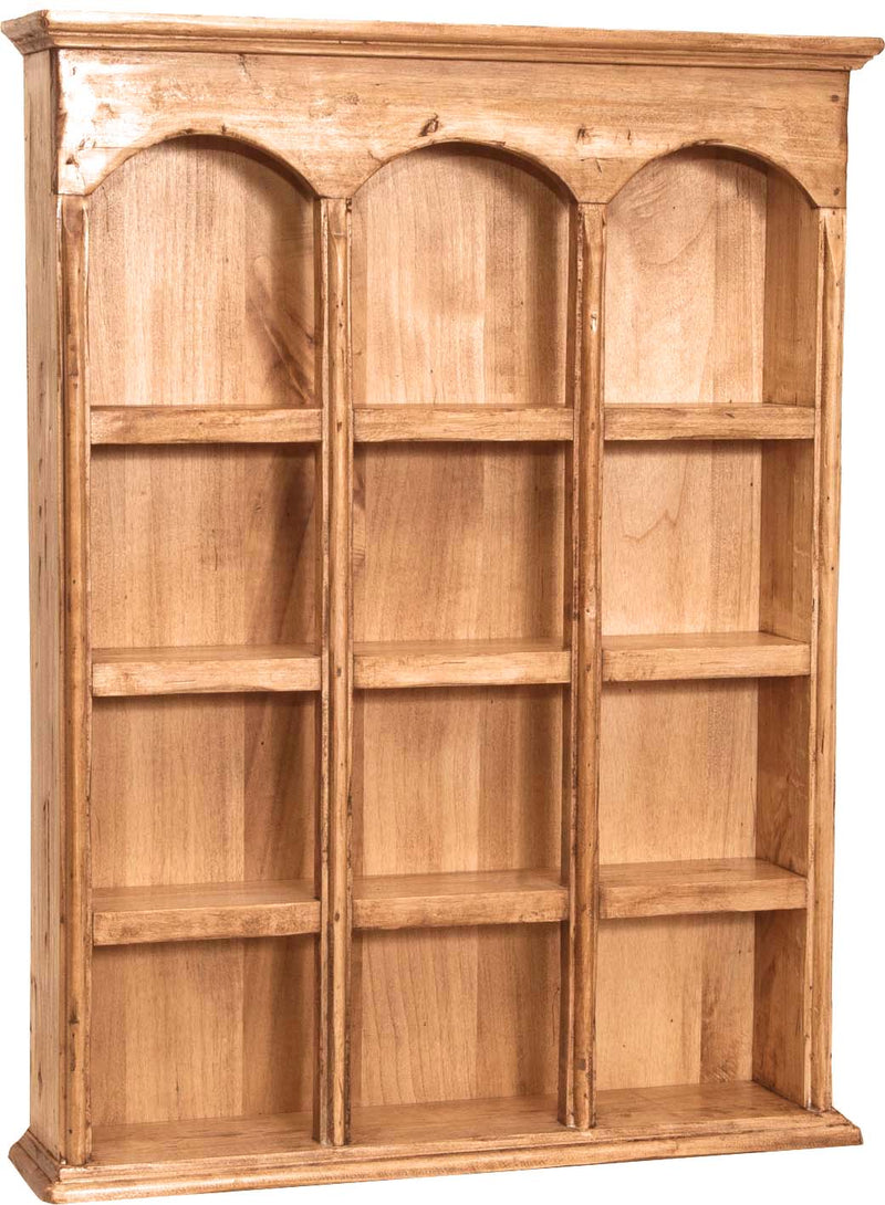 Biscottini Pensile bacheca Country in legno massello di tiglio finitura naturale L54xPR12xH72 cm. Made in Italy