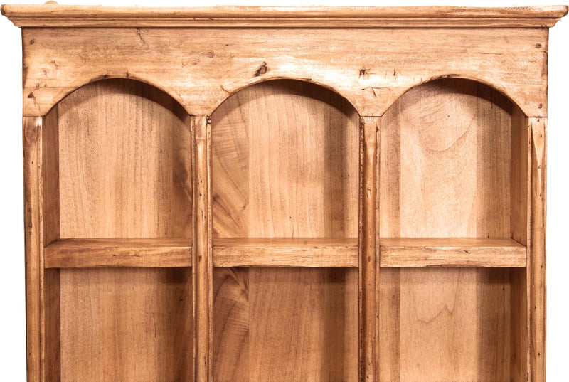 Biscottini Pensile bacheca Country in legno massello di tiglio finitura naturale L54xPR12xH72 cm. Made in Italy