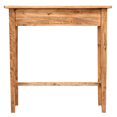 Biscottini Tavolino consolle Country in legno massello di tiglio finitura naturale L73xPR36xH75 cm. Made in Italy