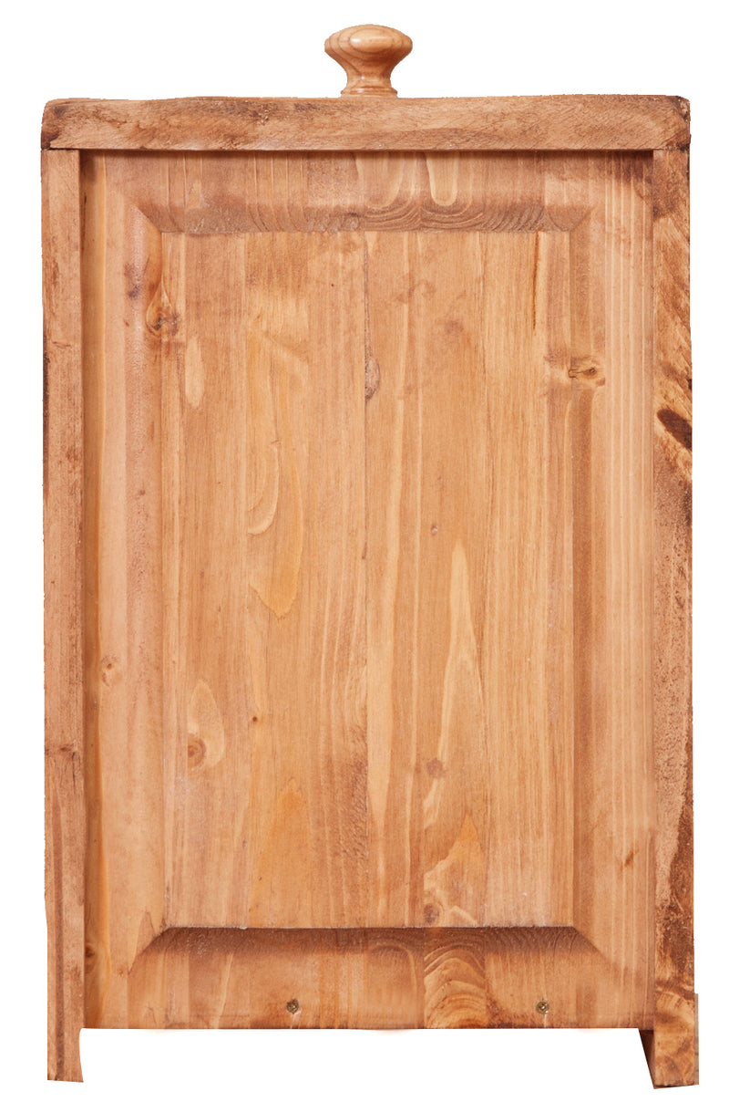 Biscottini Mobile porta Tv Country in legno massello di tiglio finitura naturale L129xPR40xH60 cm. Made in Italy
