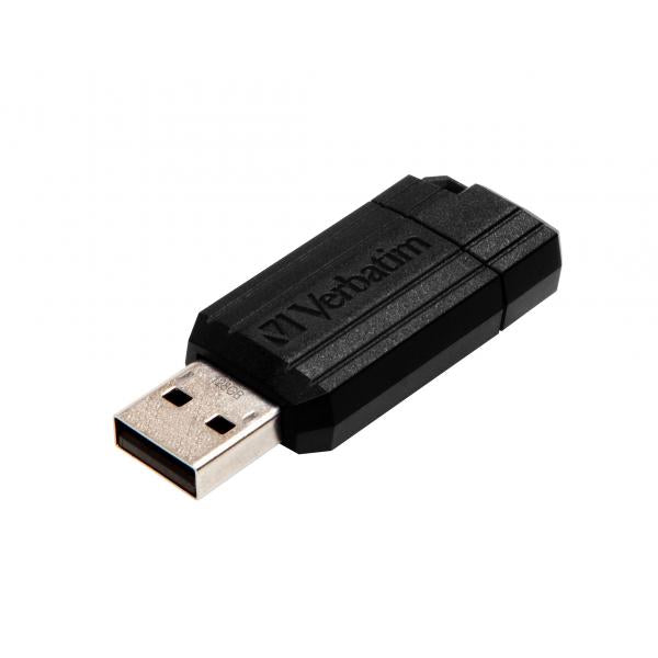 Memoria Pendrive Verbatim PinStripe - 128 Gb - USB 2.0 - Colore Nero