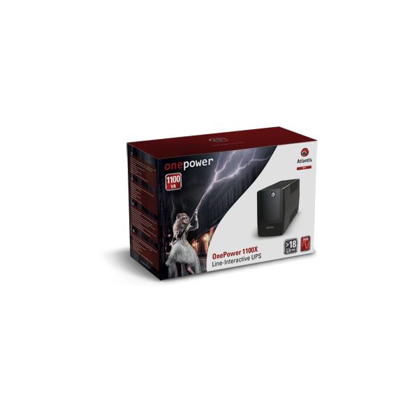 Gruppo di Continuità UPS 1100VA / 550W 4x IEC 320 Colore Nero