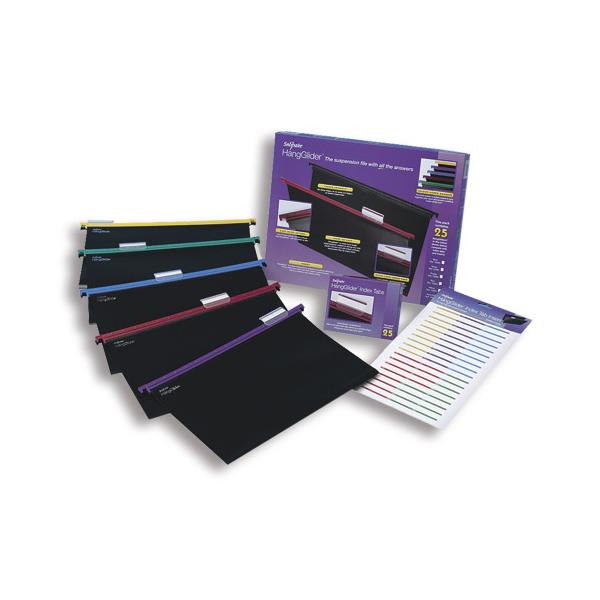 Snopake HangGlider Foolscap Suspension File Polypropylene 15mm Assorted Colours [Pack 25] - 10279