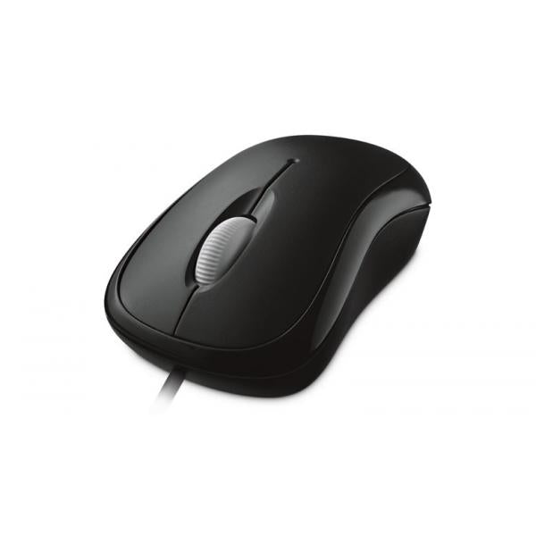 Microsoft Basic Optical mouse Ufficio Ambidestro USB tipo A Ottico 800 DPI (Basic Optical Mouse USB Black - Basic Optical Mouse, - Ambidextrous, Optical, USB, 800 DPI, Black - Warranty: 12M)