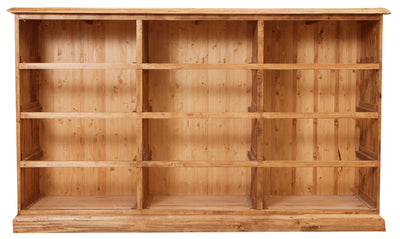 Biscottini Cassettiera Country in legno massello di tiglio finitura naturale L170xPR40xH100 cm. Made in Italy