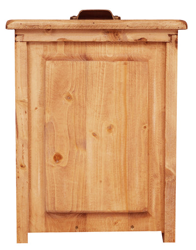 Biscottini Cassettiera Country in legno massello di tiglio finitura naturale L63xPR41xH120 cm. Made in Italy