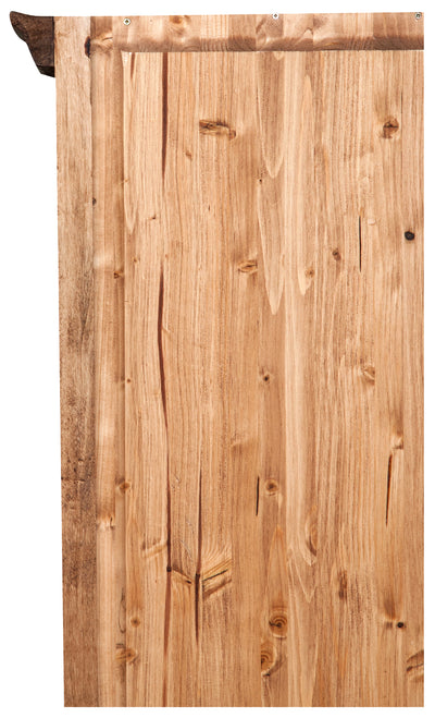 Biscottini Piccola libreria in legno massello di tiglio finitura naturale L40xPR30xH196 cm. Made in Italy