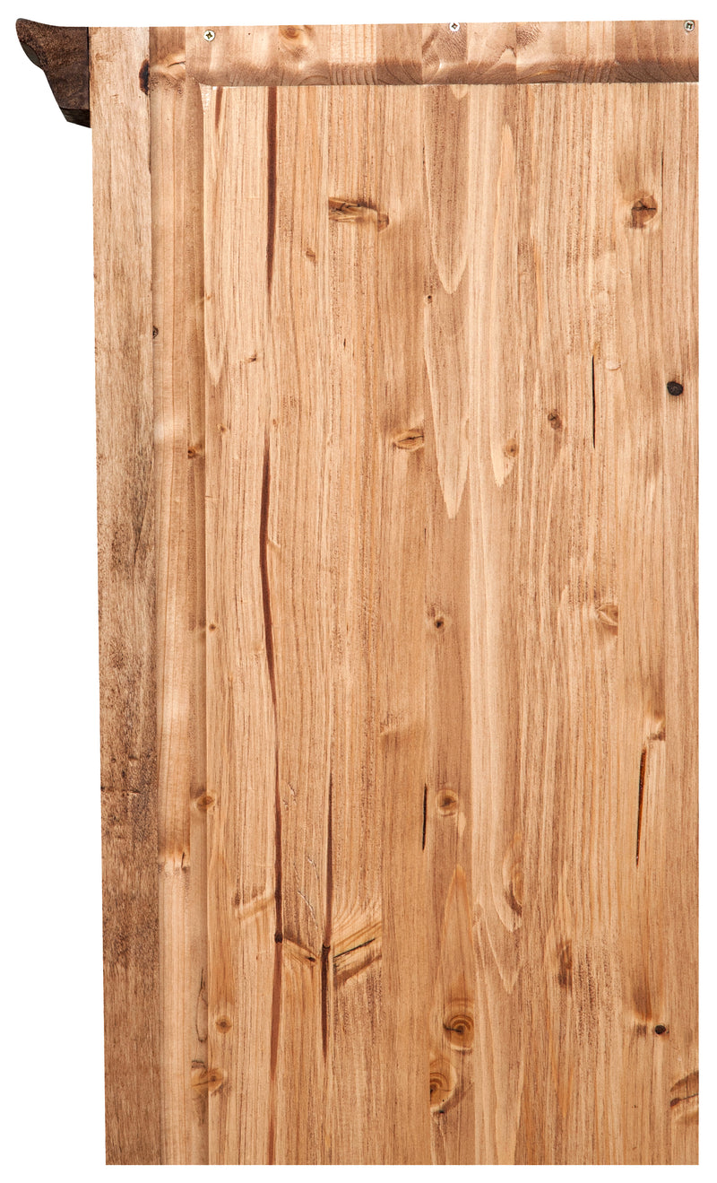 Biscottini Piccola libreria in legno massello di tiglio finitura naturale L40xPR30xH196 cm. Made in Italy