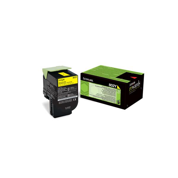 Lexmark 802Y - Giallo - originale - cartuccia toner LCCP, LRP