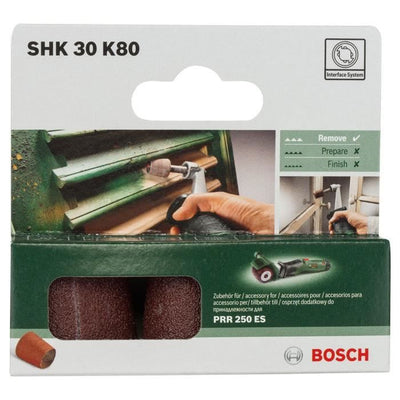 Abrasivo conico BOSCH PRR 30mm G80 x3 pezzi