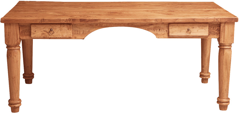 Biscottini Tavolo scrivania in legno massello di tiglio L184xPR92xH78 cm. Made in Italy