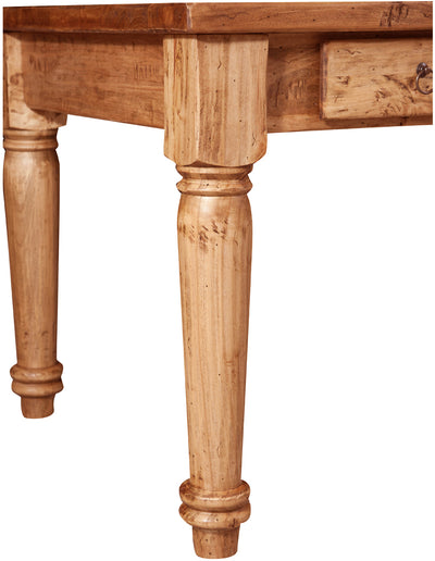 Biscottini Tavolo scrivania in legno massello di tiglio L184xPR92xH78 cm. Made in Italy