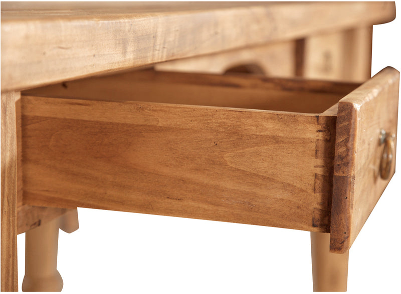 Biscottini Tavolo scrivania in legno massello di tiglio L184xPR92xH78 cm. Made in Italy