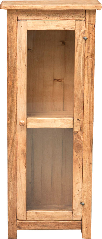 Biscottini Vetrinetta Country in legno massello di tiglio finitura naturale. Made in Italy