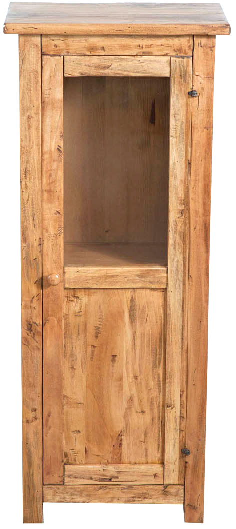 Biscottini Vetrinetta Country in legno massello di tiglio finitura naturale. Made in Italy