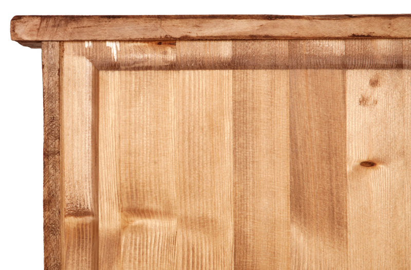 Biscottini Vetrinetta Country in legno massello di tiglio finitura naturale. Made in Italy