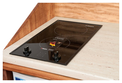 Biscottini Credenza cucina in legno massello di tiglio finitura naturale L130xPR60xH115 cm. Made in Italy