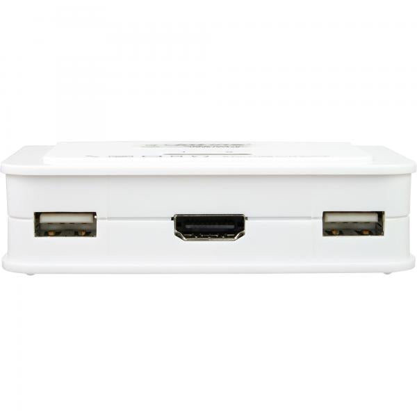 Switch KVM InLine - 2 vie - HDMI - USB - con audio - integrato. Cavo
