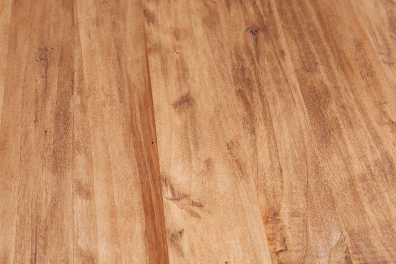 Biscottini Credenza Country in legno massello di tiglio struttura bianca anticata piano naturale L123xPR42xH92,5. Made in Italy