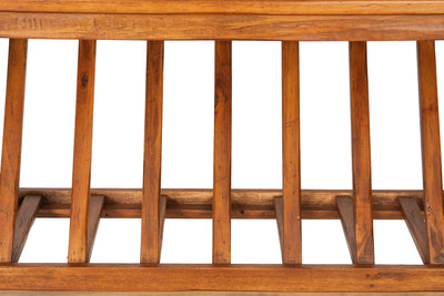 Biscottini Piattaia Country in legno massello di tiglio finitura noce L80xPR28xH60 cm. Made in Italy