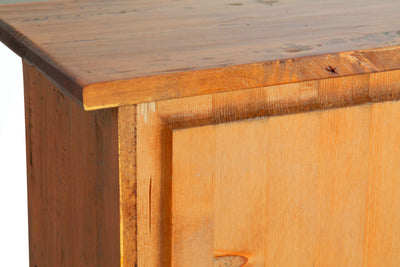 Biscottini Vetrinetta Country in legno massello di tiglio finitura noce. Made in Italy