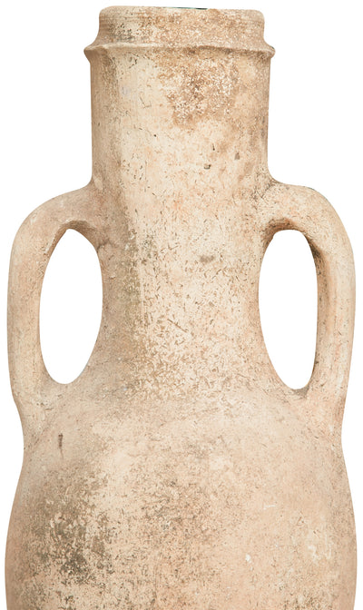 Biscottini Vecchia anfora giara con manici in terracotta L28xPR28xH63 cm diametro altezza