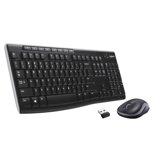 Logitech Kit Tastiera+mouse Wireless Usb Nero Mk270 920-004512