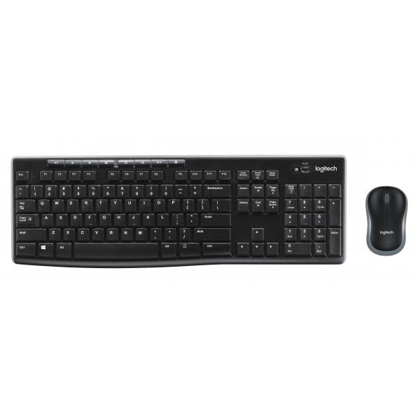Kit tastiera + mouse Logitech Wireless Combo MK270 - Tastiera wireless - 2.4 GHz - mouse con ricevitore wireless USB - Italiano (920-004512)
