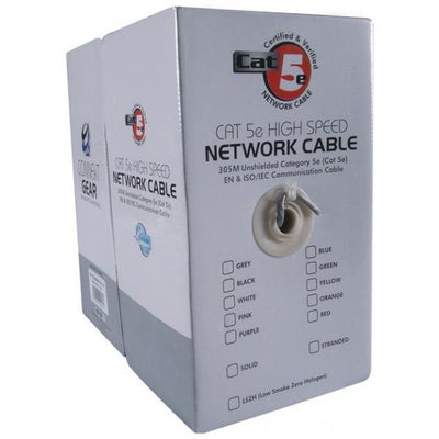 DP Building Systems 28-0305UG cavo di rete Grigio 305 m Cat5e U/UTP [UTP] (305m CAT5e UTP Stranded Network Cable Drum - 24AWG - Grey)
