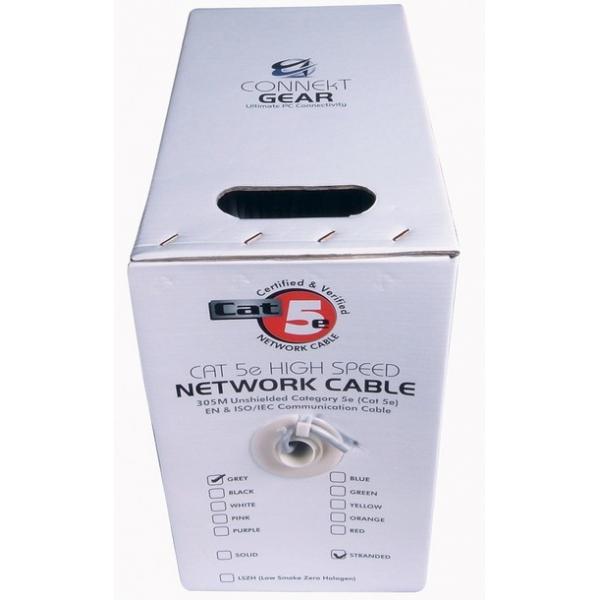 DP Building Systems 28-0305UG cavo di rete Grigio 305 m Cat5e U/UTP [UTP] (305m CAT5e UTP Stranded Network Cable Drum - 24AWG - Grey)