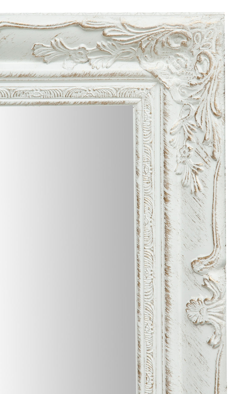 Biscottini Specchiera da appendere verticale/orizzontale L64xPR4xH74 cm finitura bianco anticato.