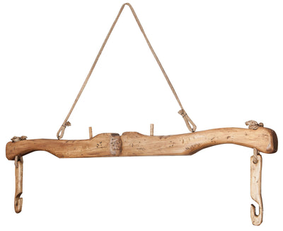 Biscottini Giogo in legno massello di tiglio finitura naturale Made in Italy dimensioni