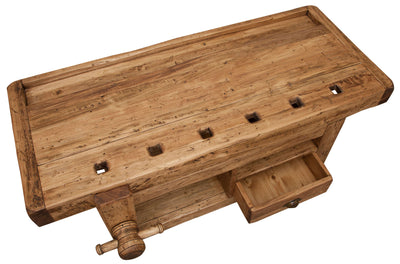 Biscottini Porta Tv in legno massello di tiglio finitura naturale L120XPR65XH45 cm. Made in Italy